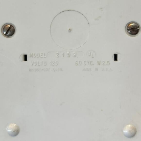 GE White Electric Atomic Wall Clock Model 2159 Works! - Picture 10 of 12